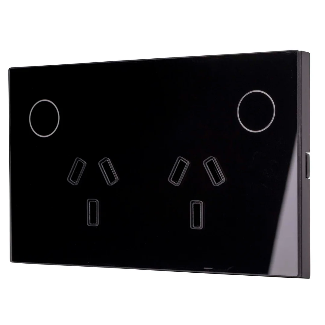 Double Powerpoint Black HV9214 Wifi