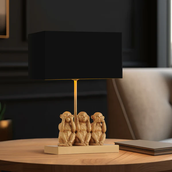 Desk Lamp Three Wise Monkeys