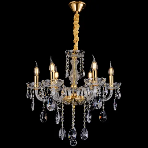 Chandelier Bromley Crystal K9 6 light GL