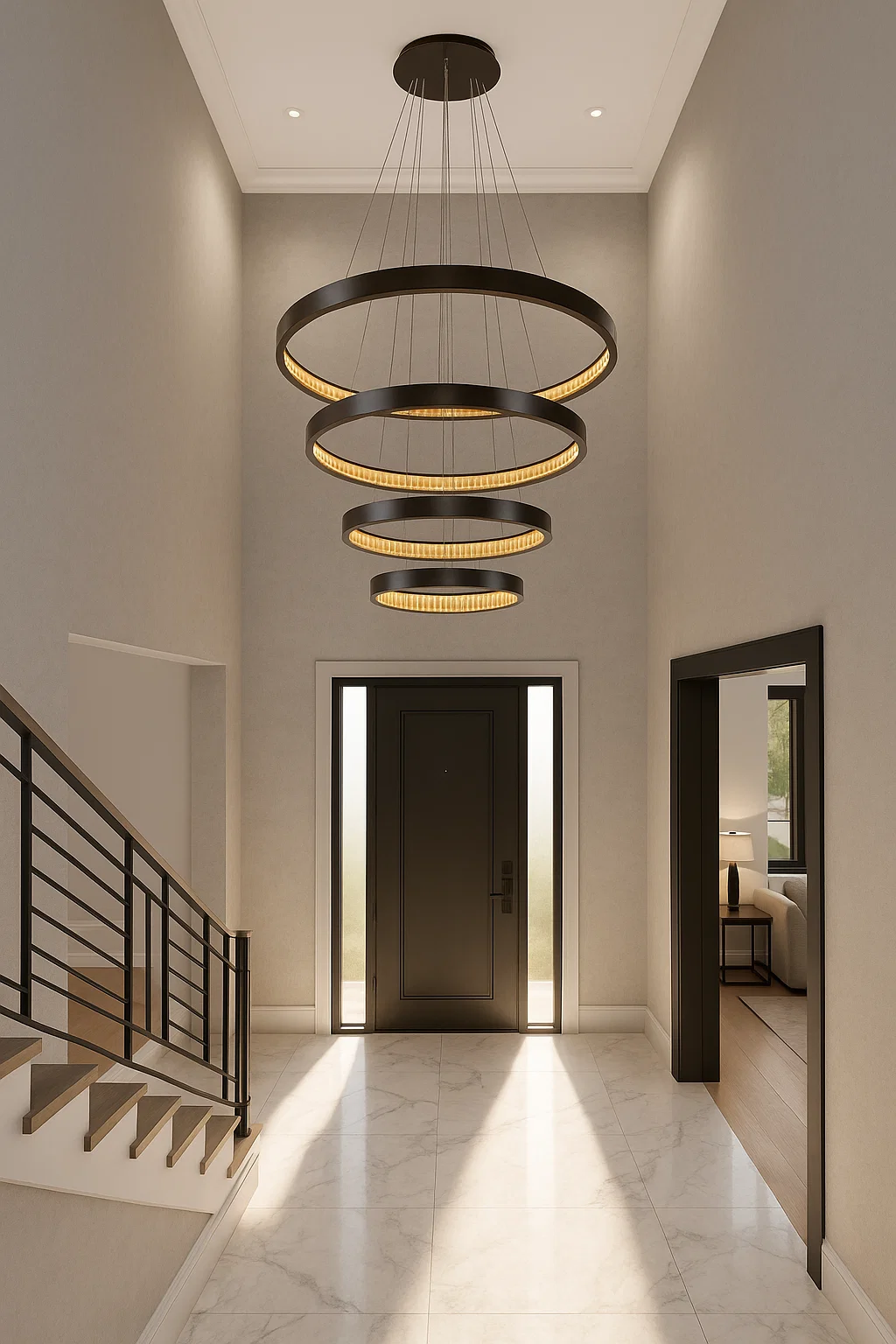 Pendant lamp Margo 4 tier LED 130W 3K BRZ