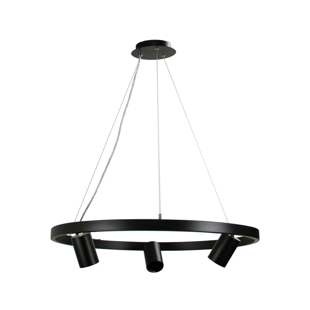 Pendant lamp PANO 3 SPOT BLACK
