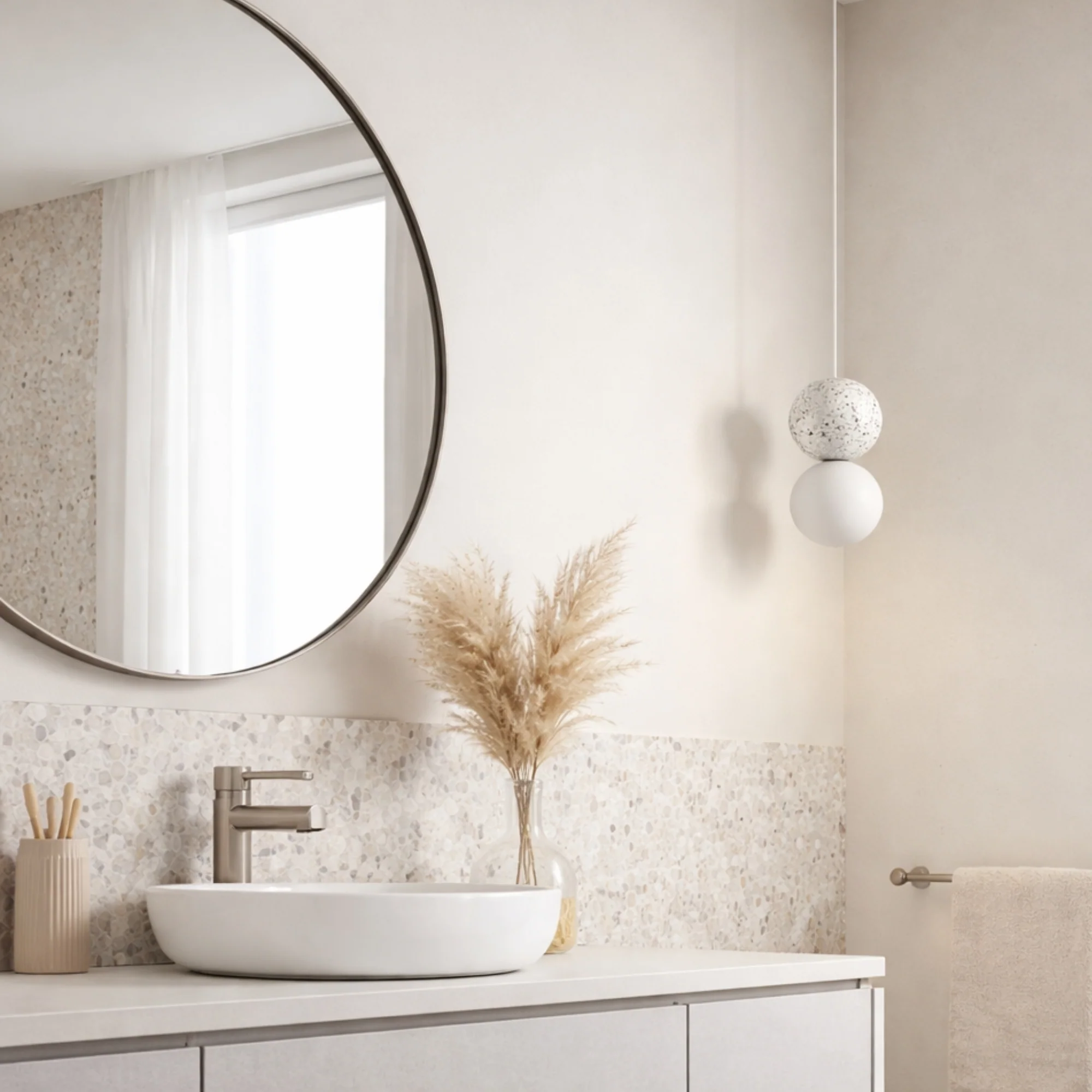 Pendant lamp Noir Terrazzo G9 WH