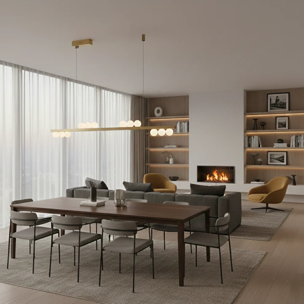 Pendant lamp Aurion Marble L150 BRS