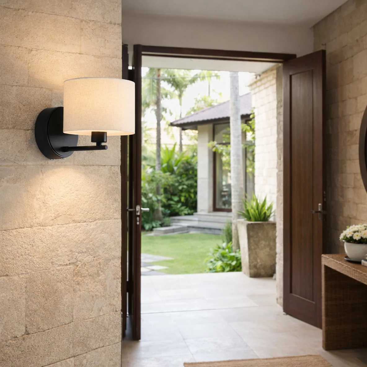 Wall lamp Clarissa Rechargeable LED CCT Dimmable BLK