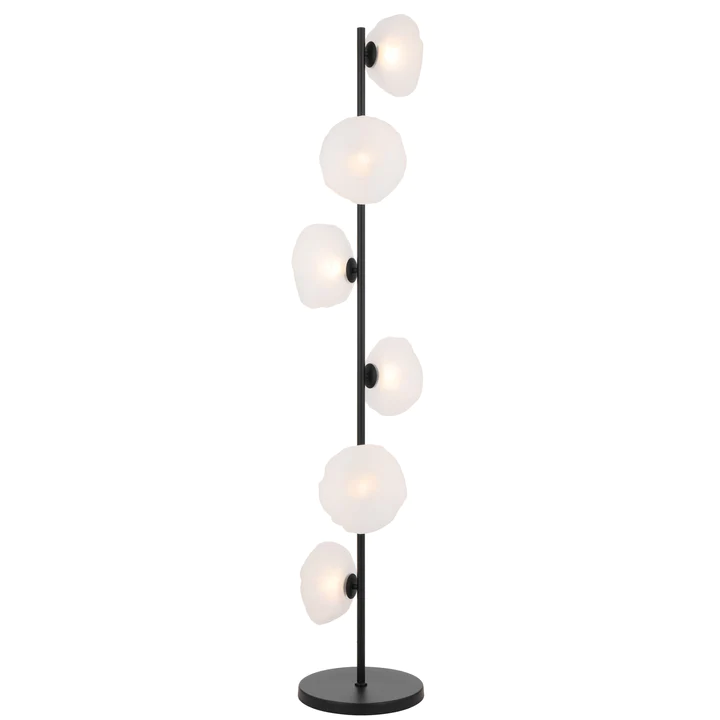Floor lamp ZECCA 6 LTS D200 BLACK FROST
