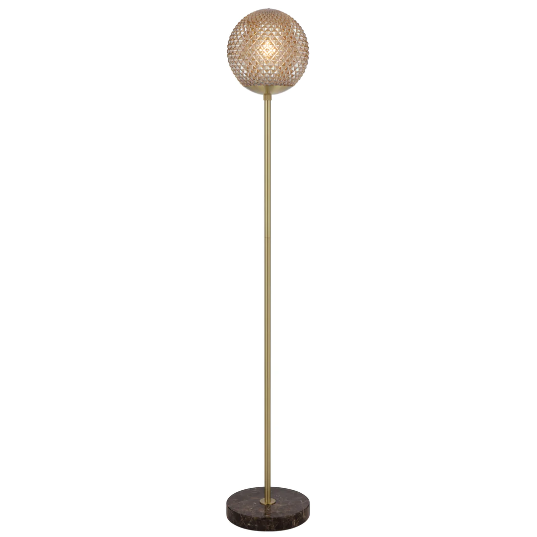 Floor lamp ELWICK E27 D250 CHOC MARBLE