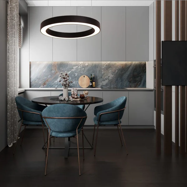 Pendant lamp Curvor LED 36W D60 3K BLK