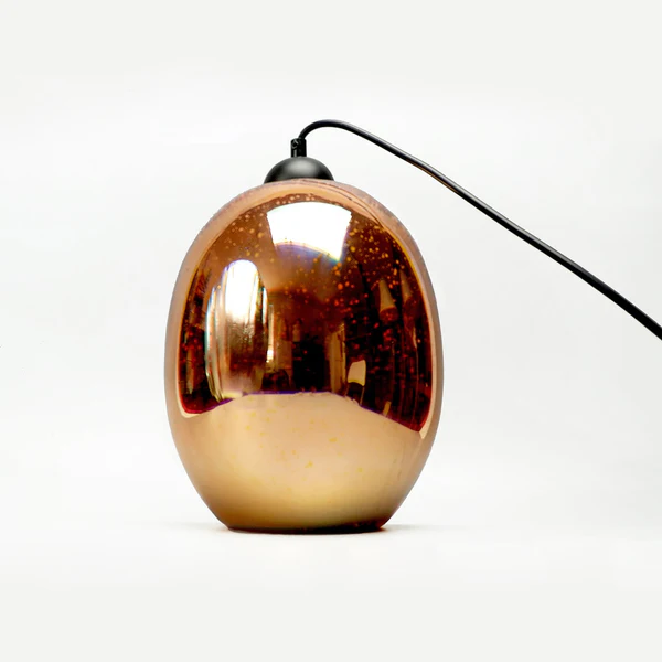 Pendant Light Moravian Glass Oval E27 D20 COP