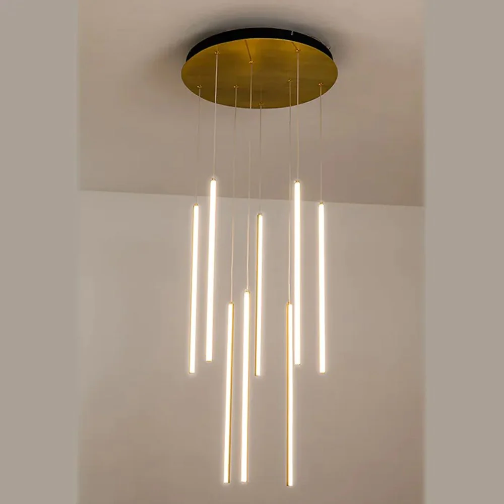 Pendant lamp Centric 8 Light Drop Gold 3 CCT