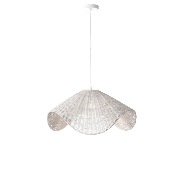 Pendant Light Adaya Rattan White