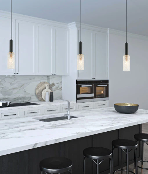 Pendant lamp CLEO Oblong Cut Glass