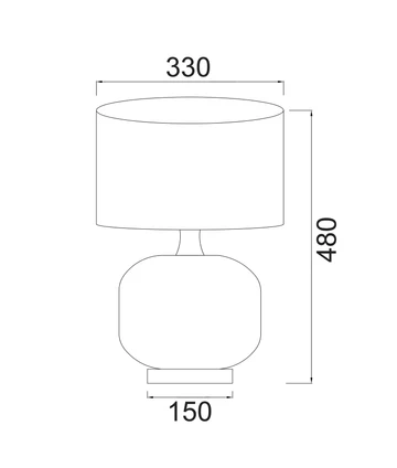 Table lamp Lusso E27 Short Base