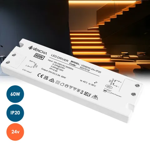 Driver LED VDI60W 60W 24v IP20
