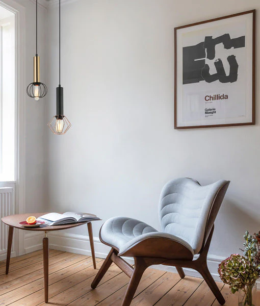 Pendant lamp CORAZON Round Antique Brass