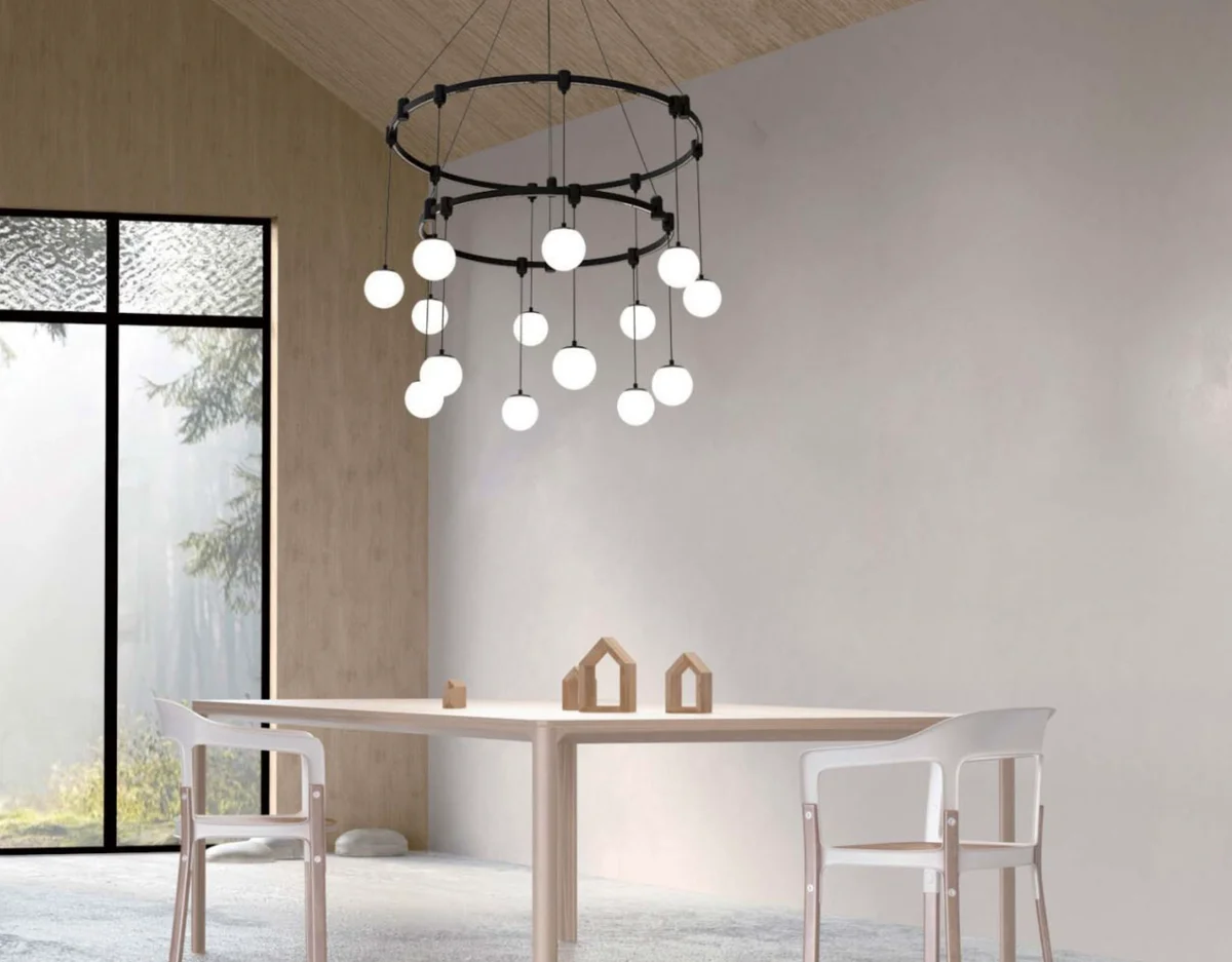 Pendant light Black track Modern 8 Z4000 D100 D80 LED 70W 3K