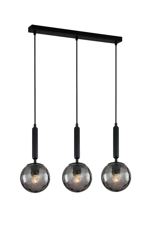 Pendant lamp TRATTINO 2X3S E27 black