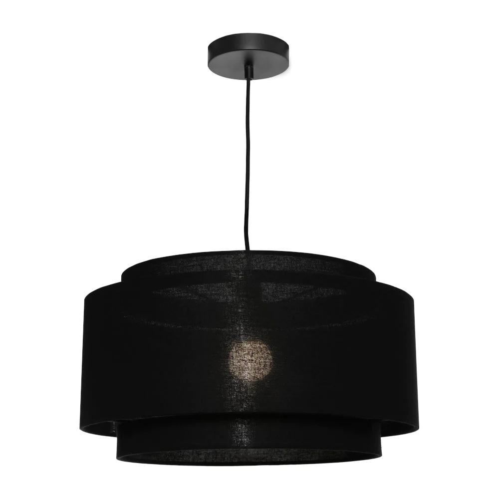 Pendant lamp Bern 1Lt Large Black