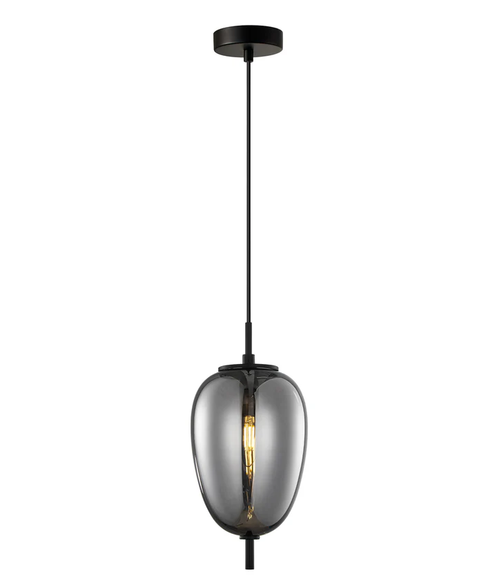 Pendant lamp PINO 6 E14 Smokey BLK