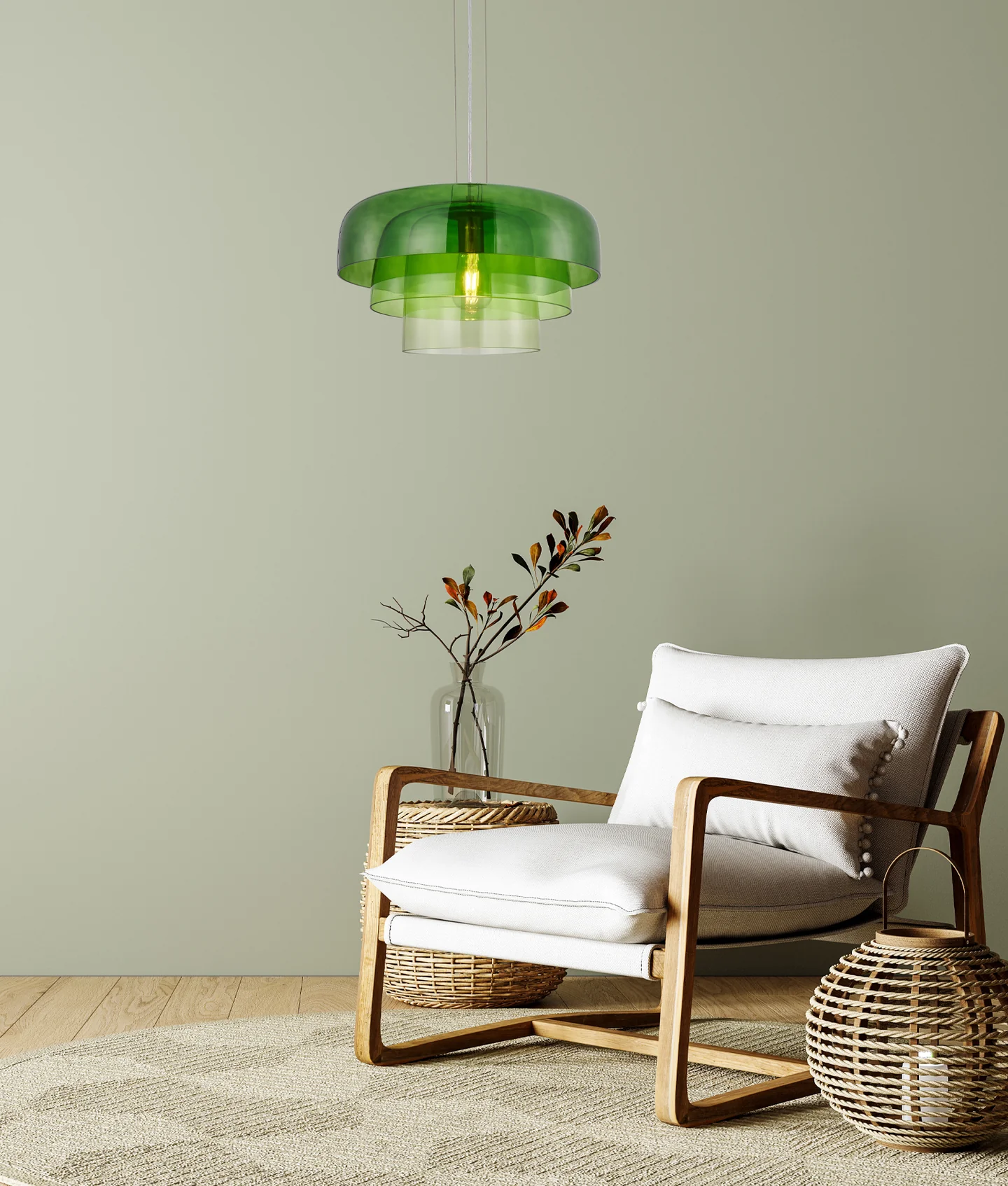 Pendant lamp GELATINA6 E27 D42 GN