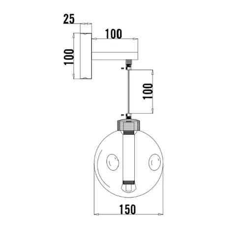Wall light Meteor 1 light LED 5W 3K GL
