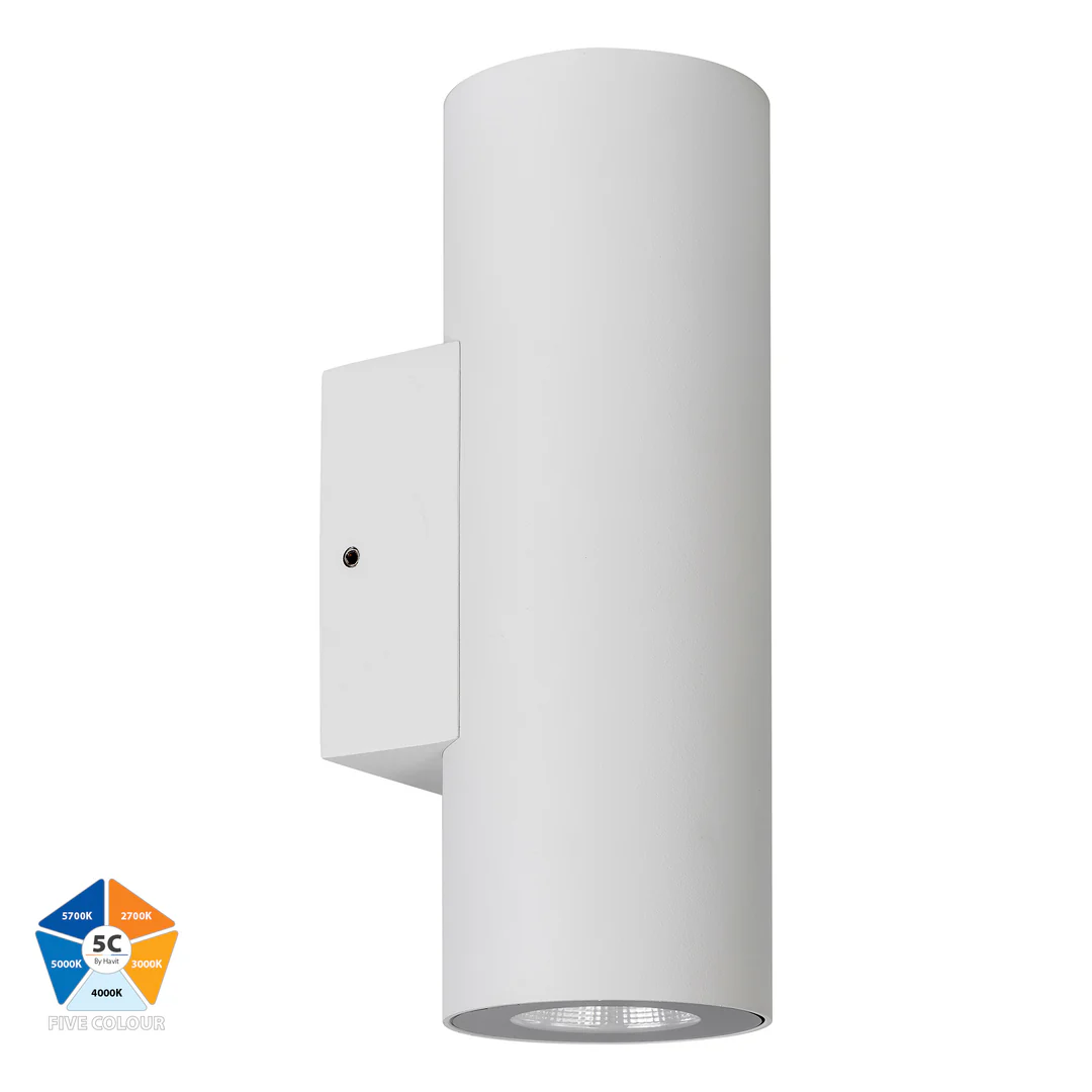 Wall light Aries Aluminium WHT Up-Down LED HV3626S-ALUWHT IP65