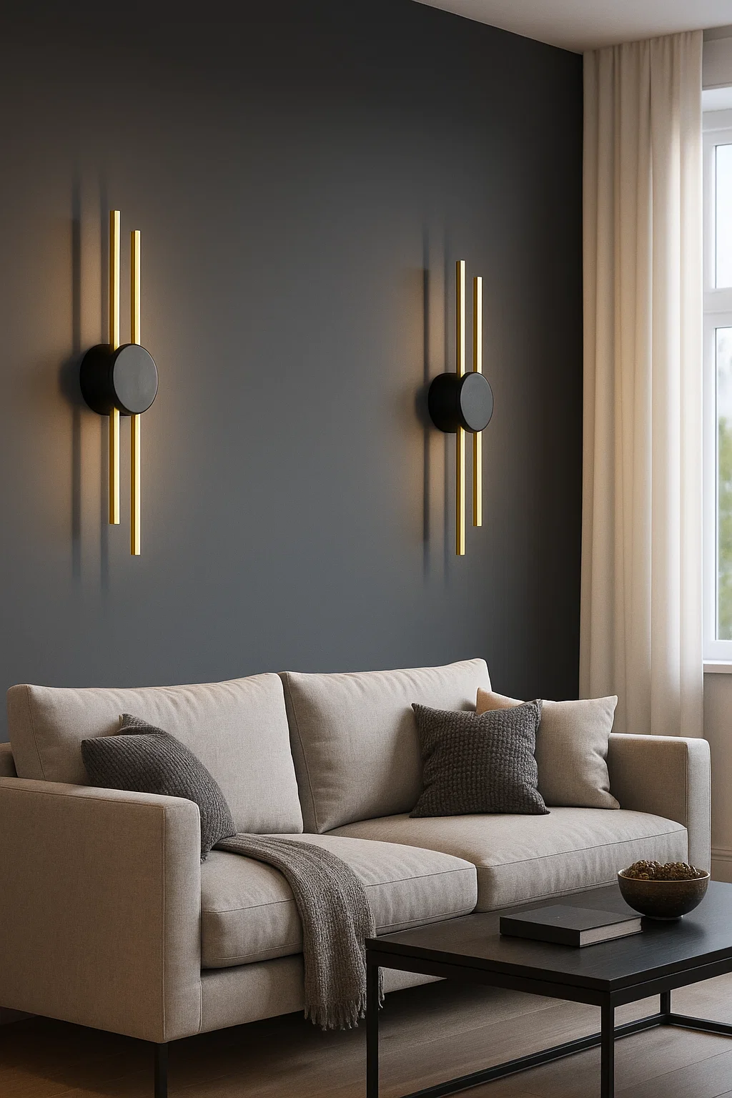 Wall lamp Aura Line 2 LED 12W L60 GL