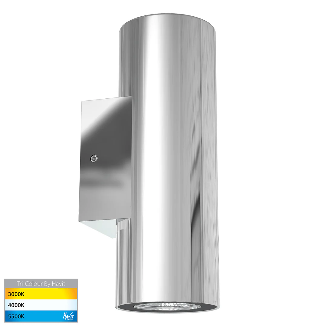 Wall light Aries Polished 316 Stainless Steel Up-Down LED HV3626T-PSS316 IP65