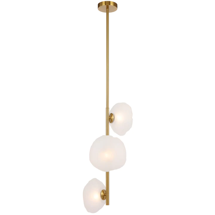 Pendant lamp ZECCA 3 L1200 D200 ANT GOLD FROST