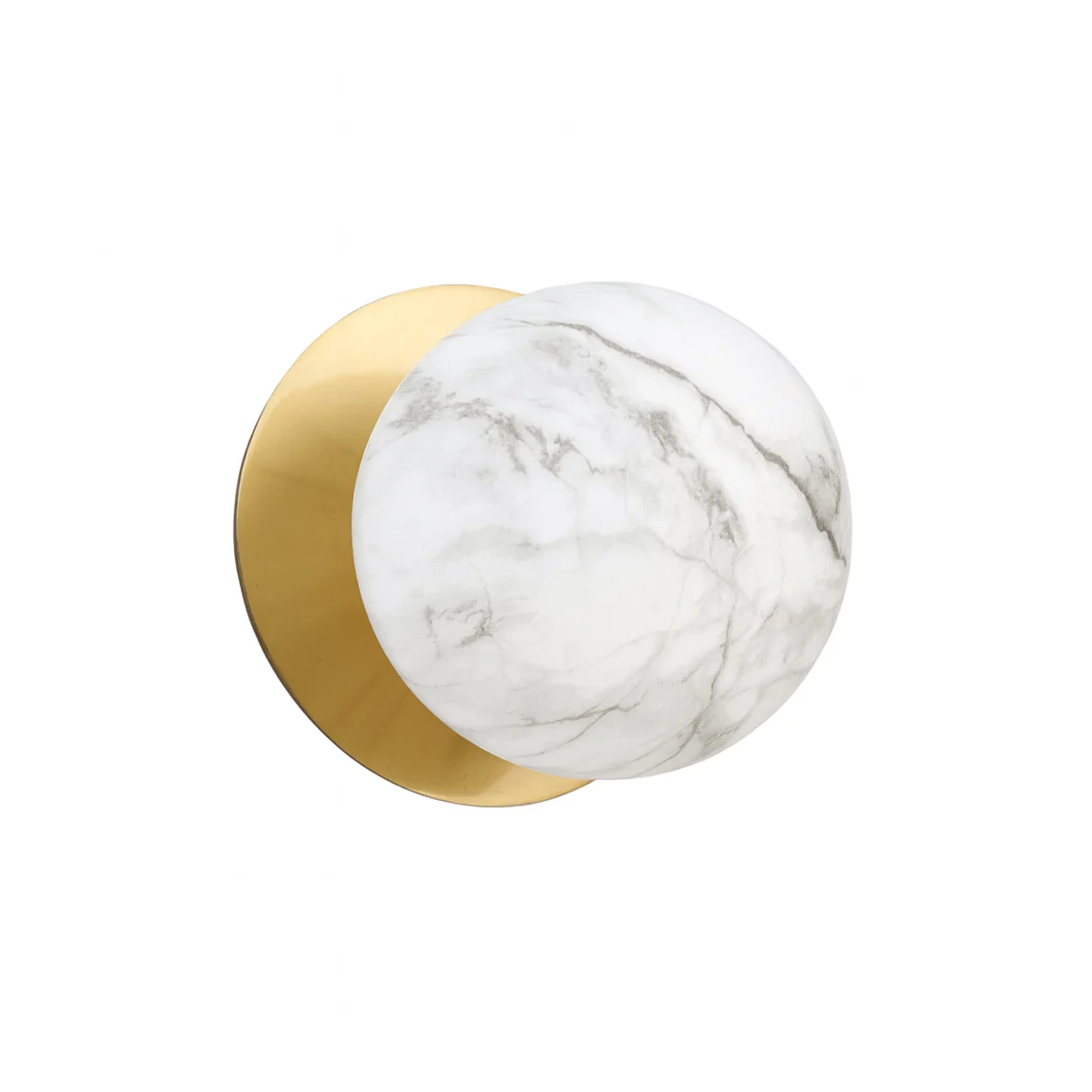 Ceiling or Wall Light Odessa Marble Opal LED BRS