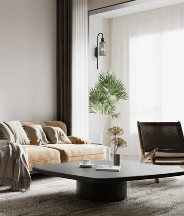 Wall light Flauta E14 40W BLK SMK