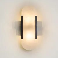Wall light Yves Alabaster E14 BLK
