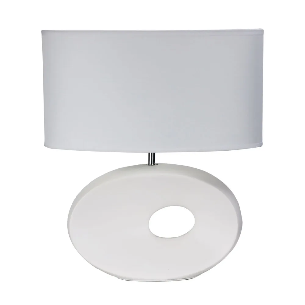 Table lamp LOUISE Ceramic E27 WHT