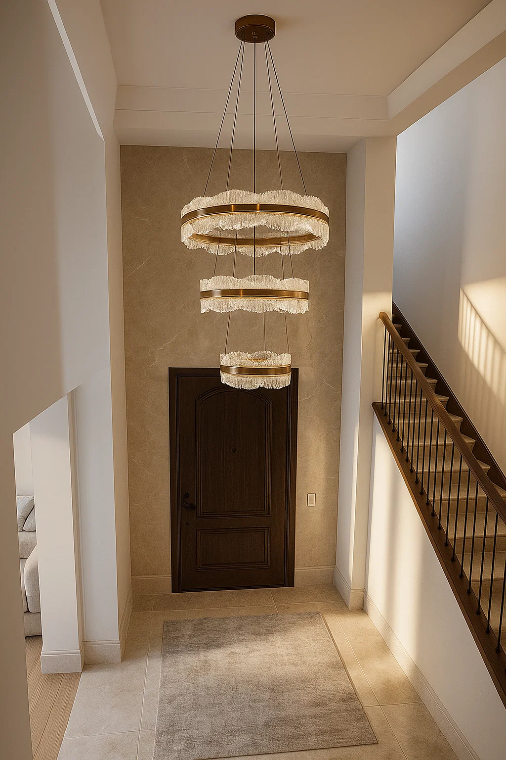 Pendant lamp Raya 3 LED 180W GD