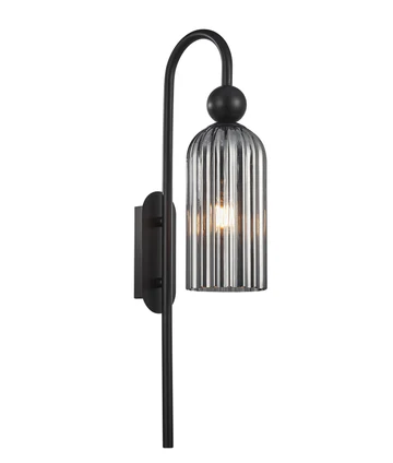 Wall light Flauta E14 40W BLK SMK