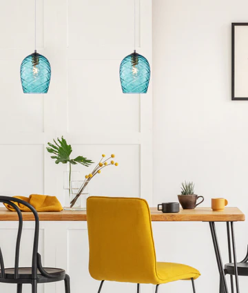 Pendant lamp Neta E27 40W BLU