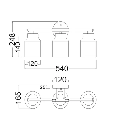 Wall Light Tufo2 Jar Alabaster E27 BRS