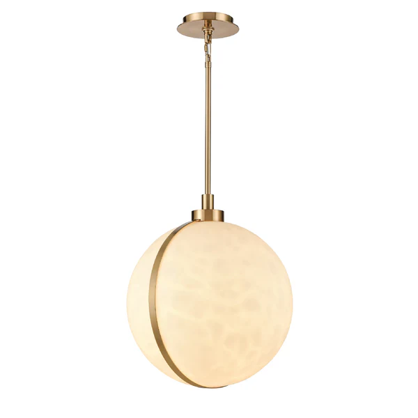 Pendant lamp Glow Marble Alabaster E27 BRS