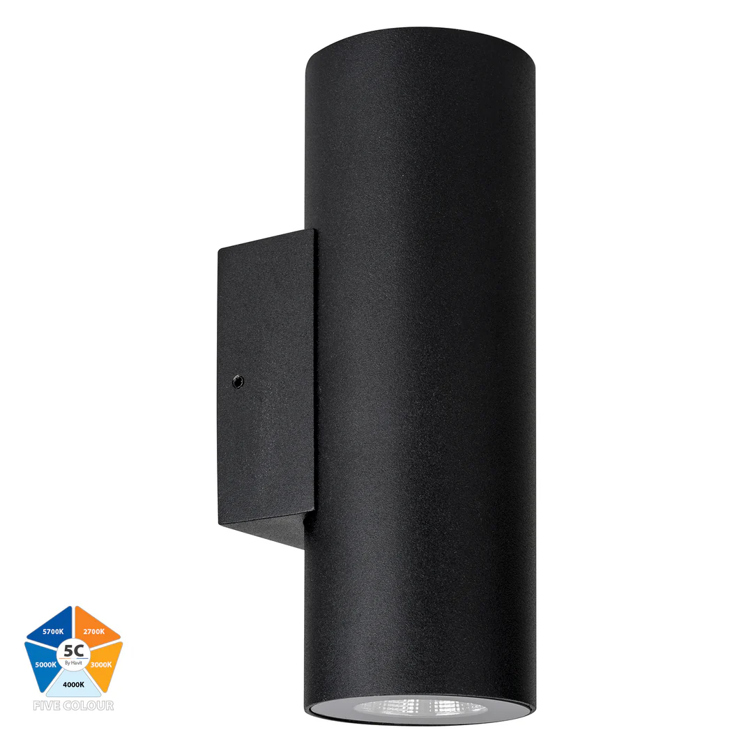 Wall light Aries Aluminium BLK Up-Down HV3626S-ALUBLK IP65