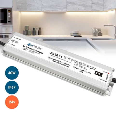 Driver LED VDX40W 40w 24v IP67