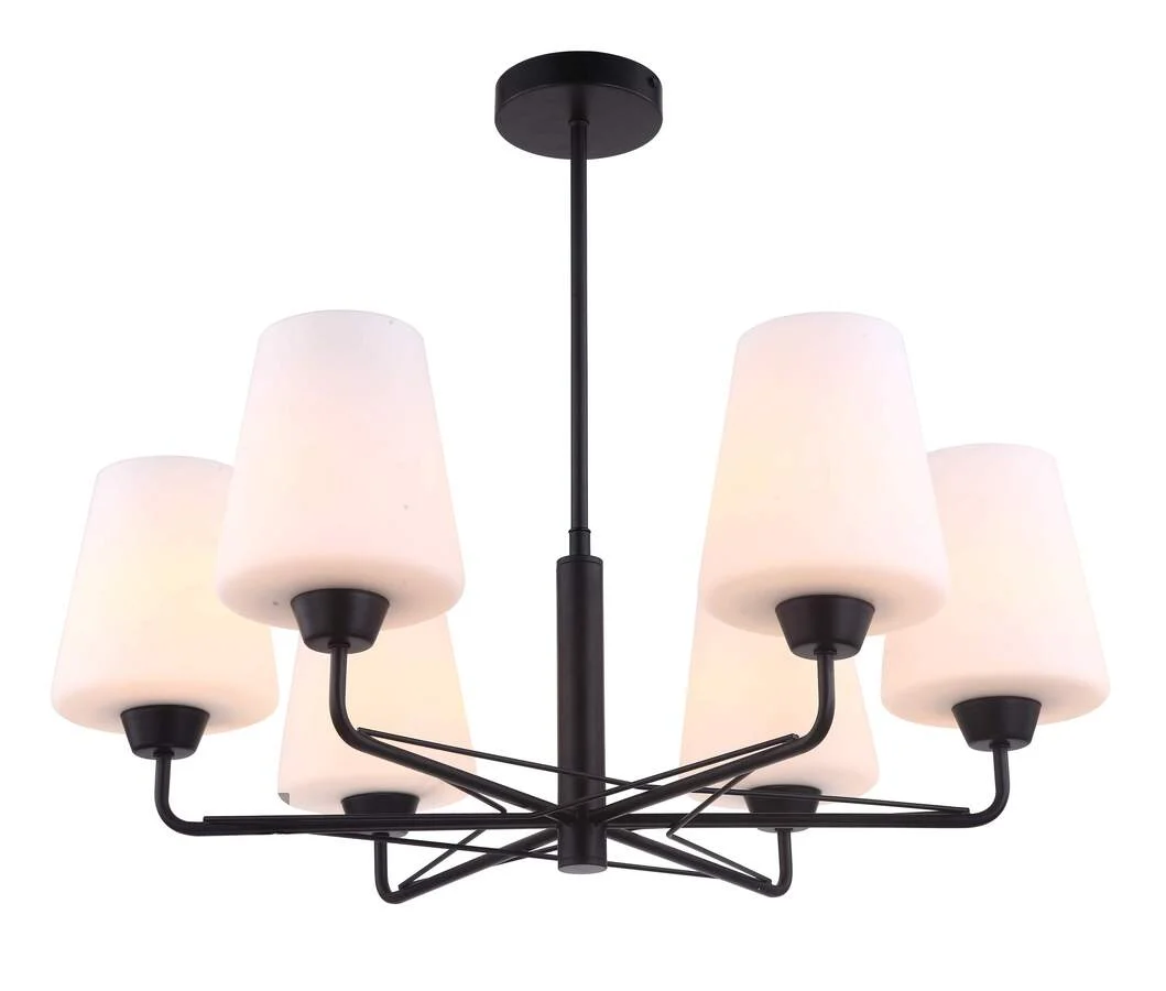 Pendant lamp ABBEY1 E27 black