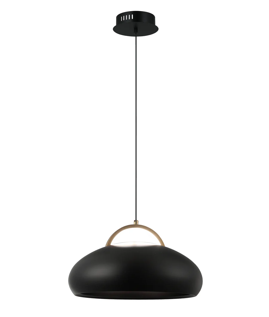 Pendant lamp Kupol 2 LED 3CCT 8W D35 BLK