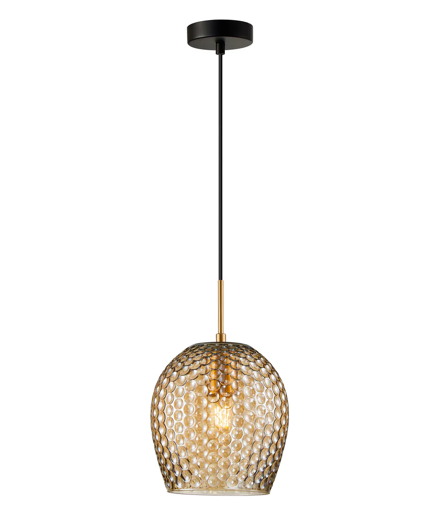 Pendant lamp Fossetta 1 E27 D19 AM