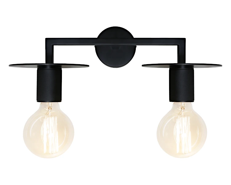 Wall Light Inka 2lt E27 BLK
