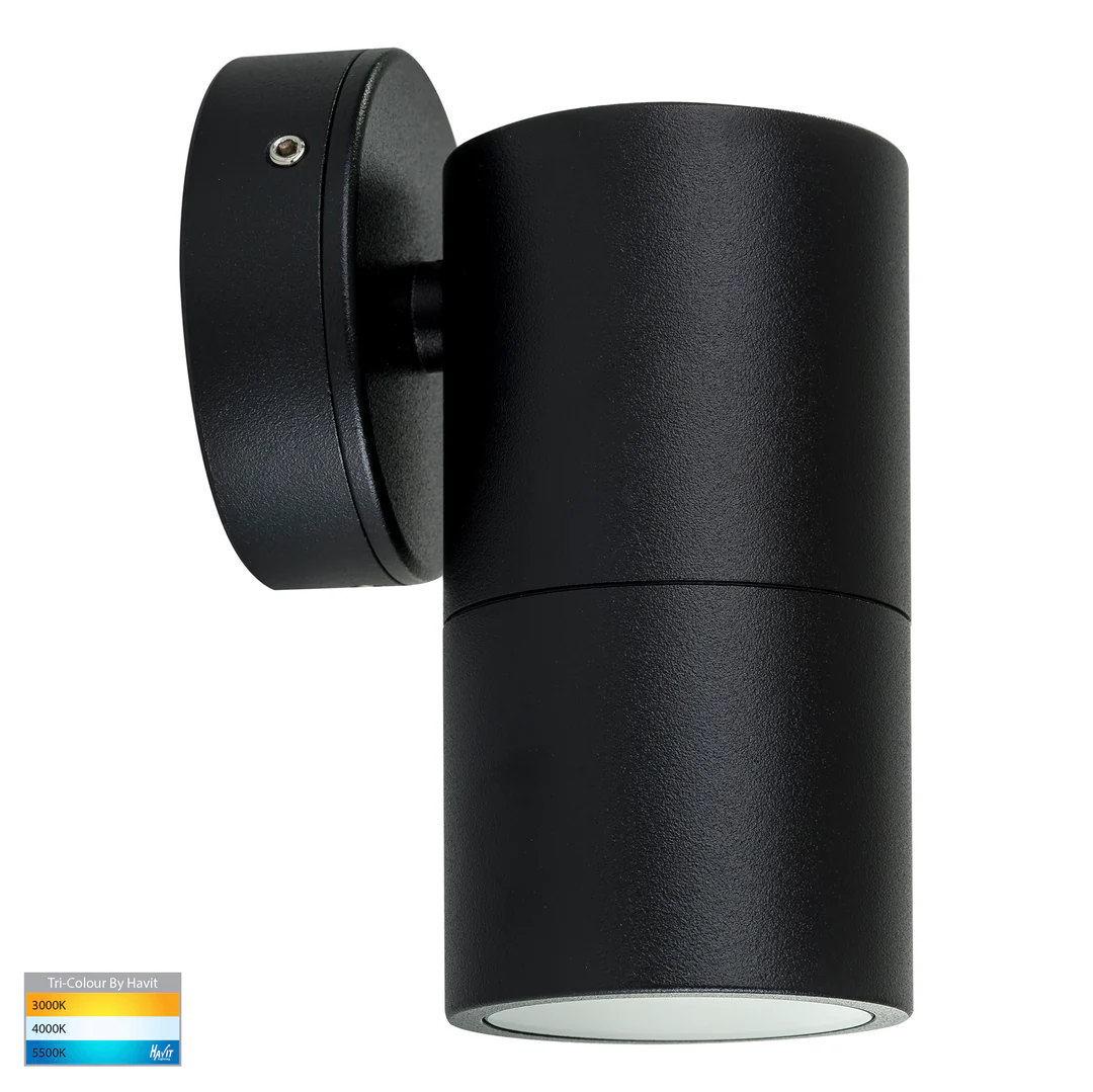 Wall light Tivah BLK 3CCT Fixed Down HV1127GU10T IP65