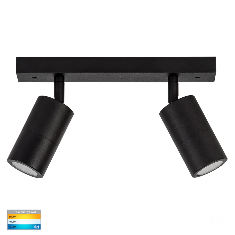 Wall light Tivah Bar Double IP54 HV4001T-2-BLK