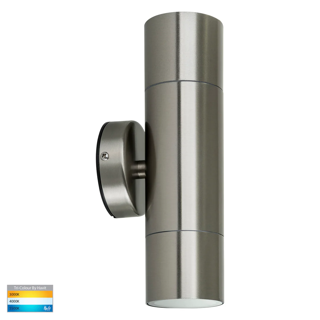 Wall light Fortis Stainless Steel 3CCT Up-Down HV1072T IP65