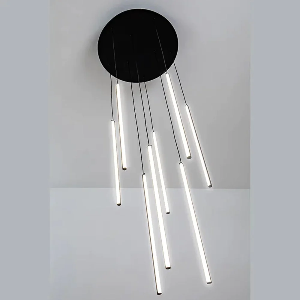 Pendant lamp Centric 8 Light Drop Black 3 CCT