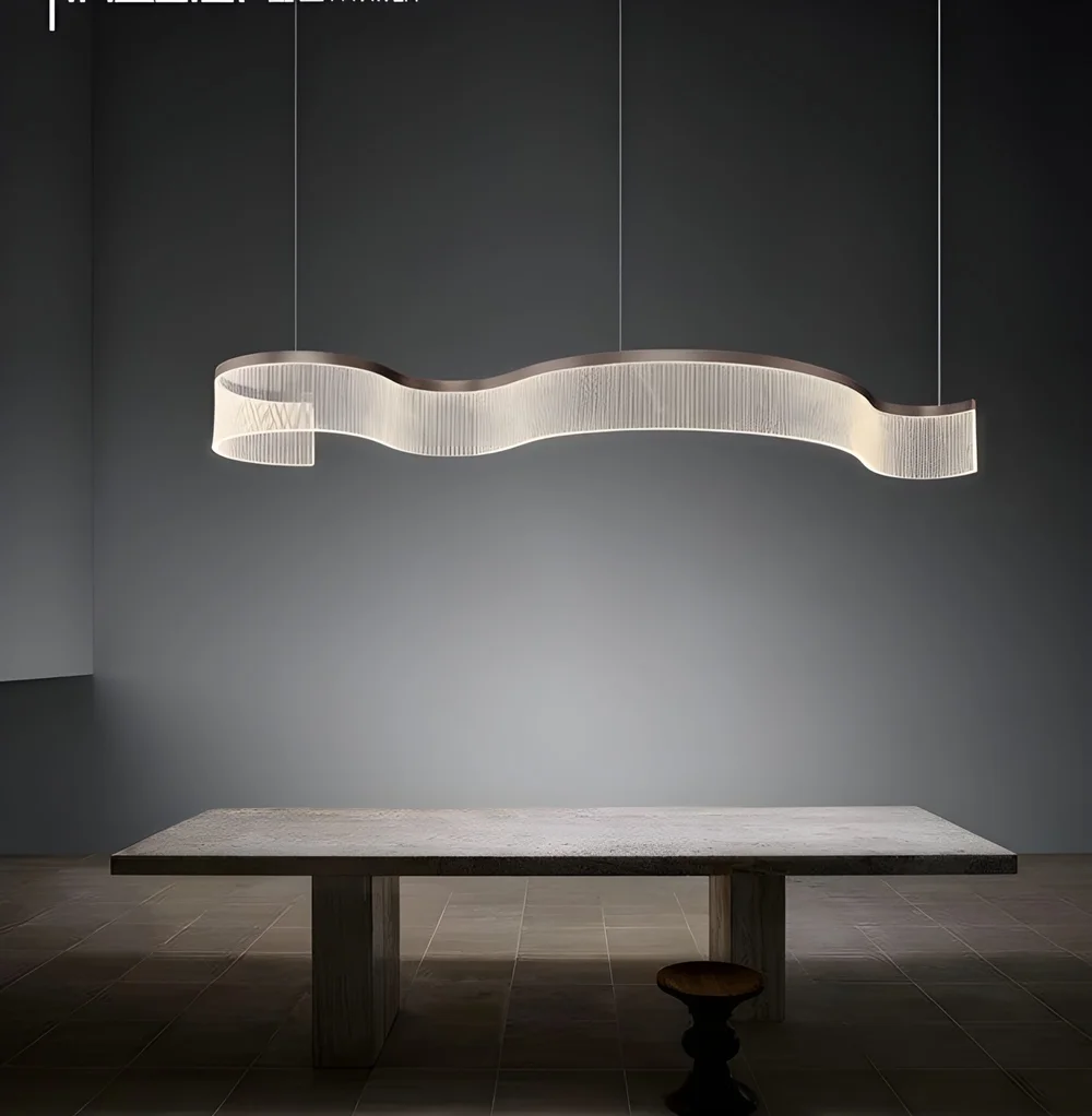 Pendant lamp CARSIA-1P Curl LED 43W Gold