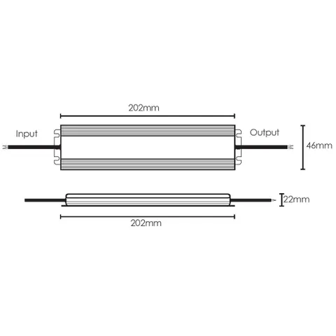 Driver LED VDX40W 40w 24v IP67