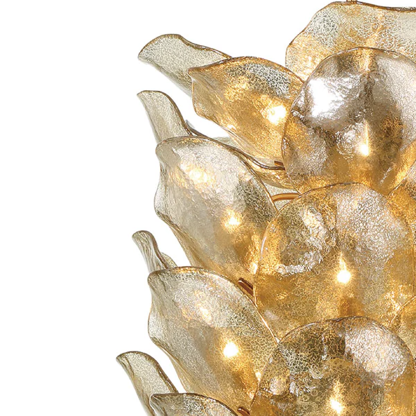 Pendant lamp Monte Carlo 40L Floral Hand made glass